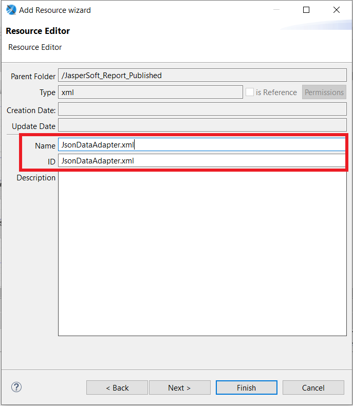Configuring to Export Data Adapter to JasperReport Server part2