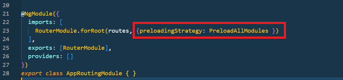 Adding Preloading in Angular Project