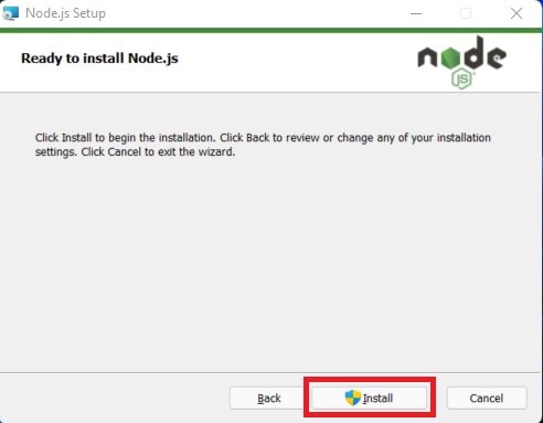 Install Node Js on Windows step 6