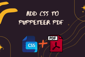 Add CSS to Puppeteer PDF