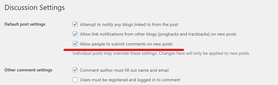 Turn off WordPress Comments for All Articles at Once