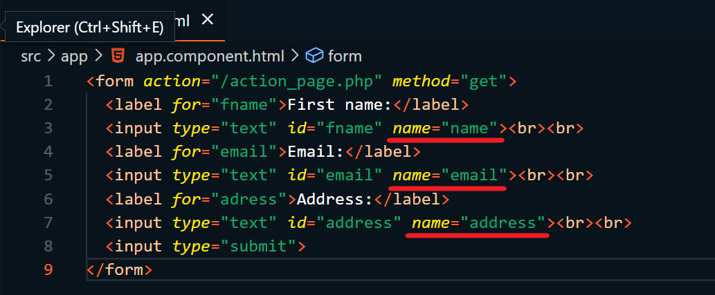 Enable Autocomplete in HTML Form