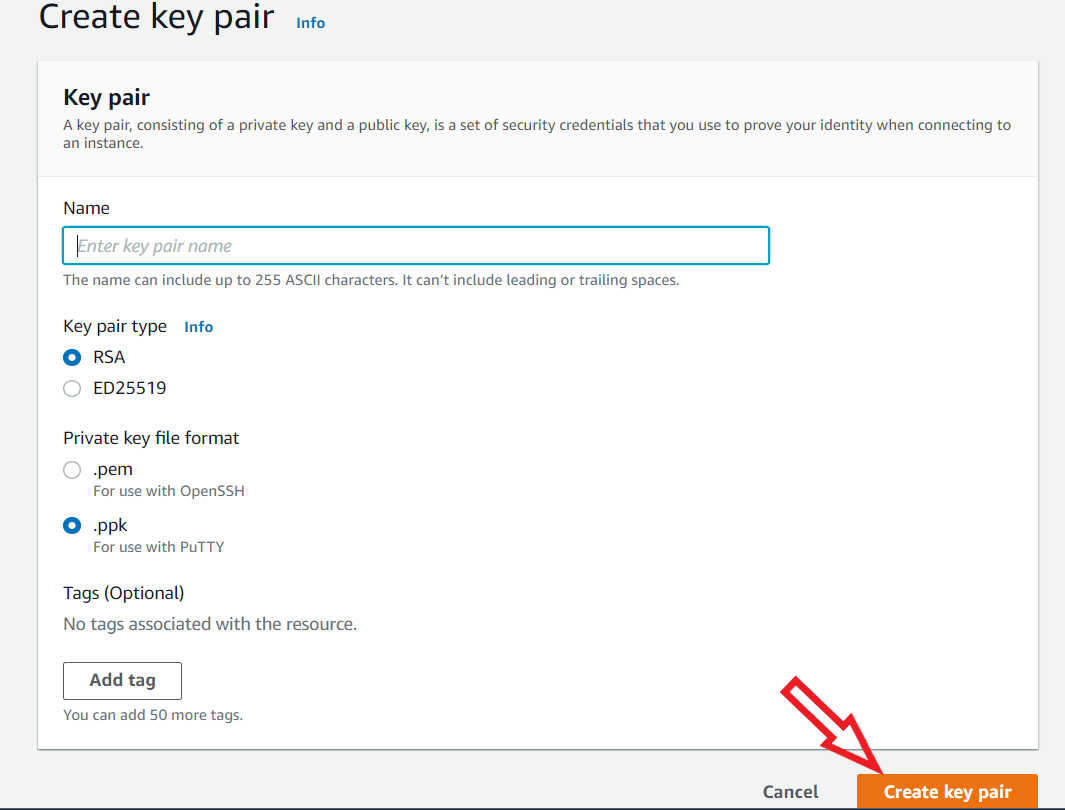 Creating SSH key Pair for Accessing EC2 Instance Locally part2